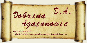 Dobrina Agatonović vizit kartica